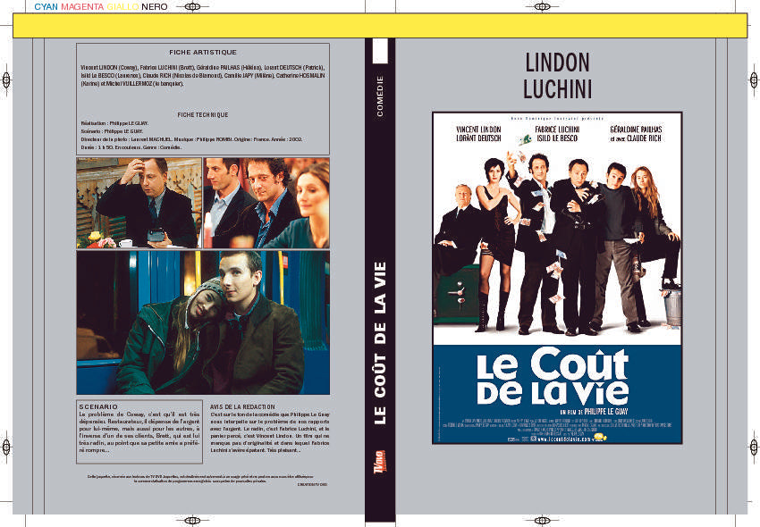 LE COUT DE LA VIE