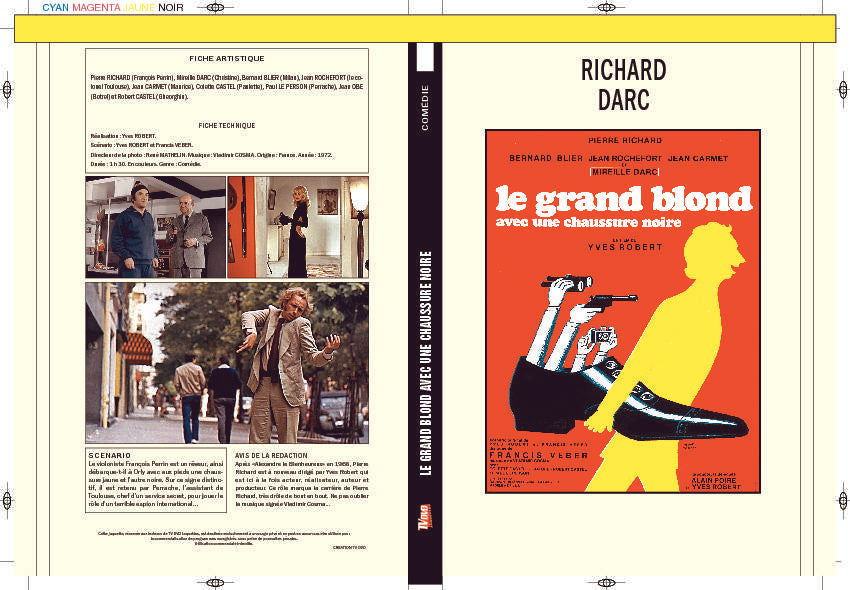 LE GRAND BLOND AVEC UNE CHAUSSURE NOIRE