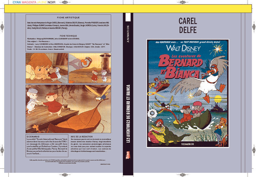 LES AVENTURES DE BERNARD ET BIANCA – César Editions