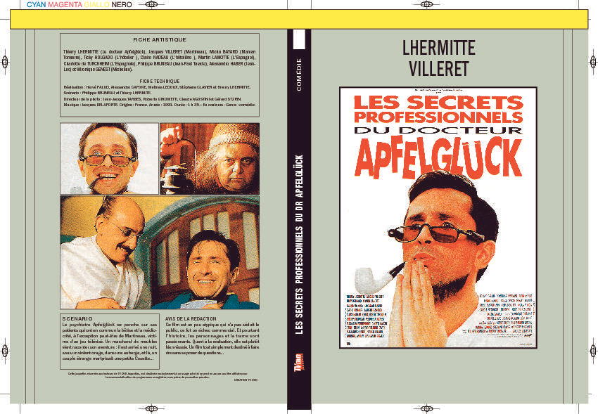LES SECRETS PROFESSIONNELS DU DOCTEUR APFELGLUCK