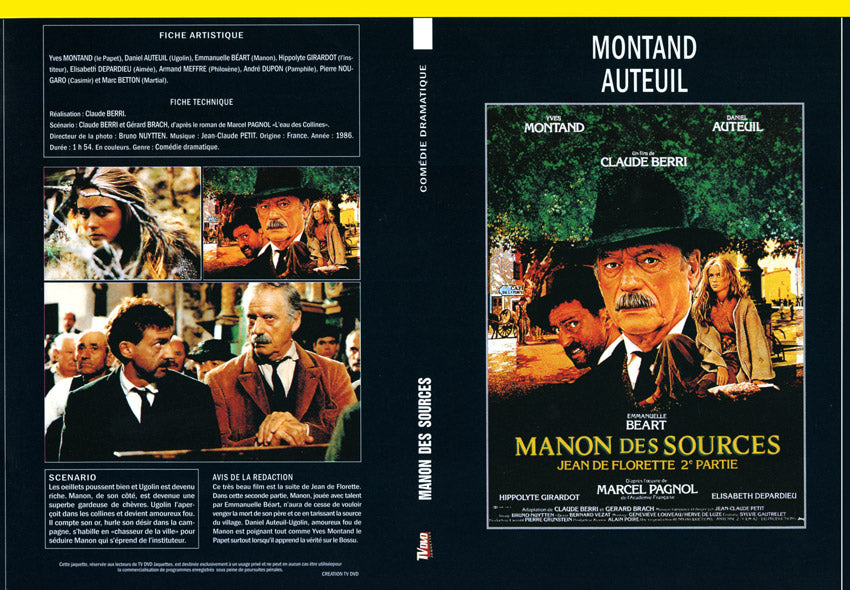 MANON DES SOURCE 1986