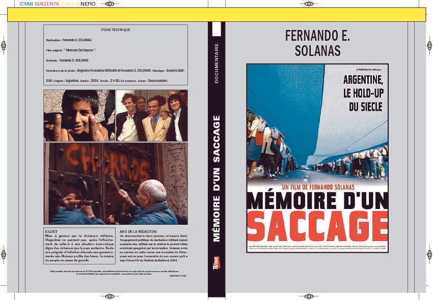 MEMOIRE D'UN SACCAGE