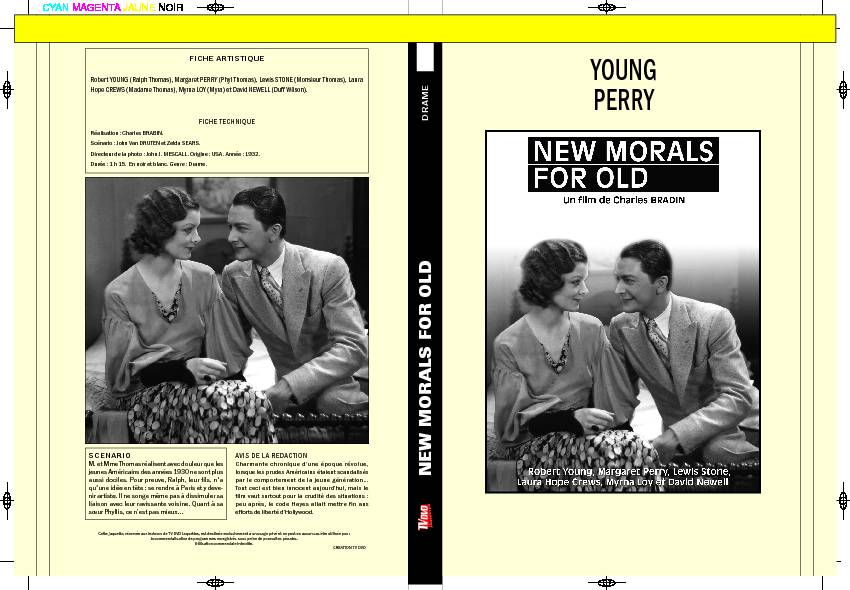 NEW MORALS FOR OLD