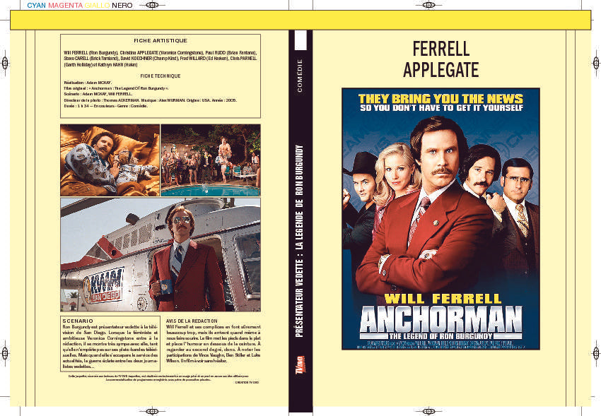 PRESENTATEUR VEDETTE - LA LEGENDE DE RON BURGUNDY