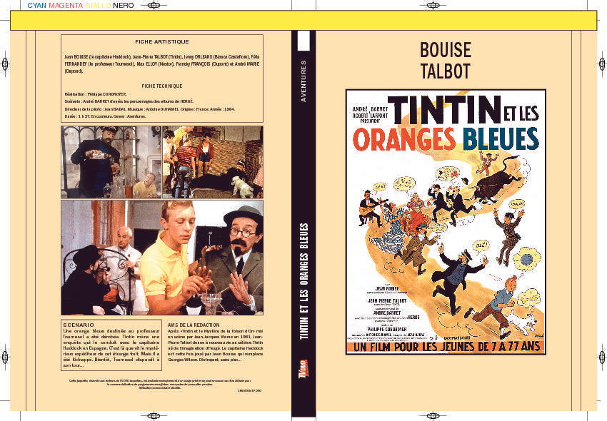 TINTIN ET LES ORANGES BLEUES