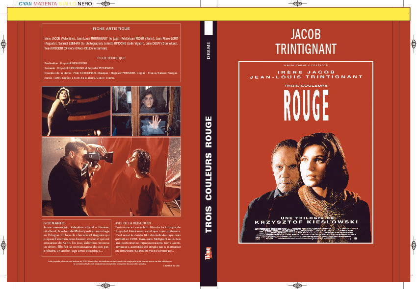 TROIS COULEURS ROUGE