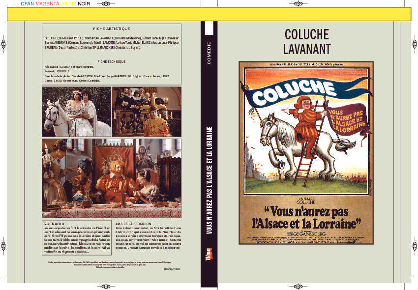 VOUS N'AUREZ PAS L'ALSACE ET LA LORRAINE